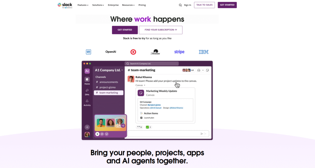 Slack Home Page Slack Home Page